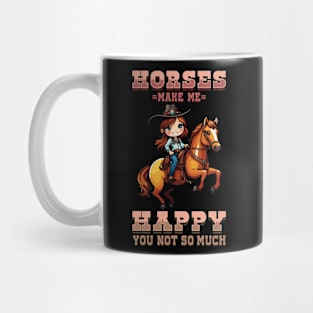 Horse Make Me Happy You Not So Much I Equestrian Pony Mug